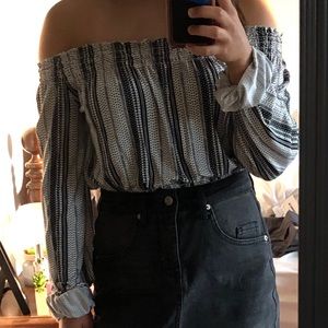 Off the shoulder blouse